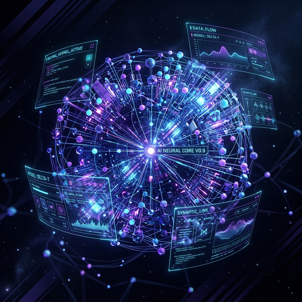 AITantra Neural AI Core Illustration